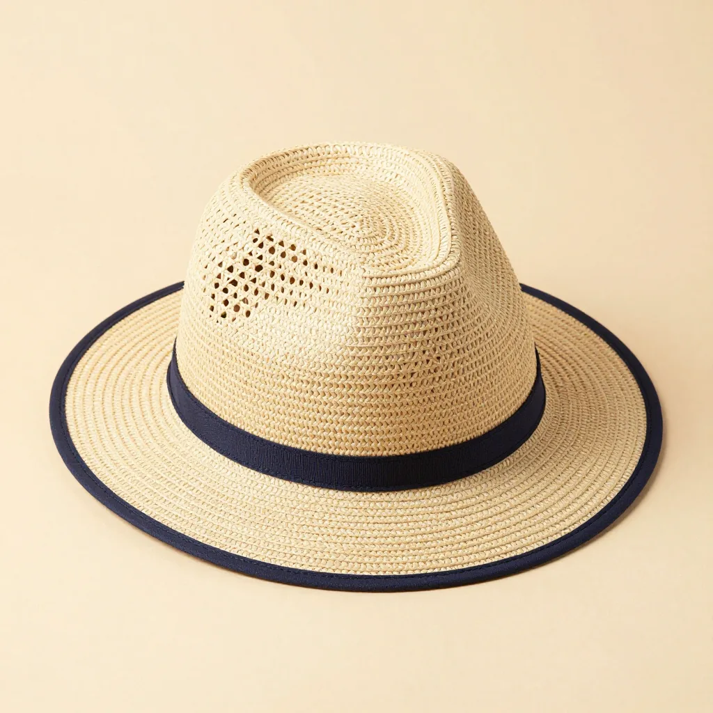 A casual sport toquilla hat on a light background
